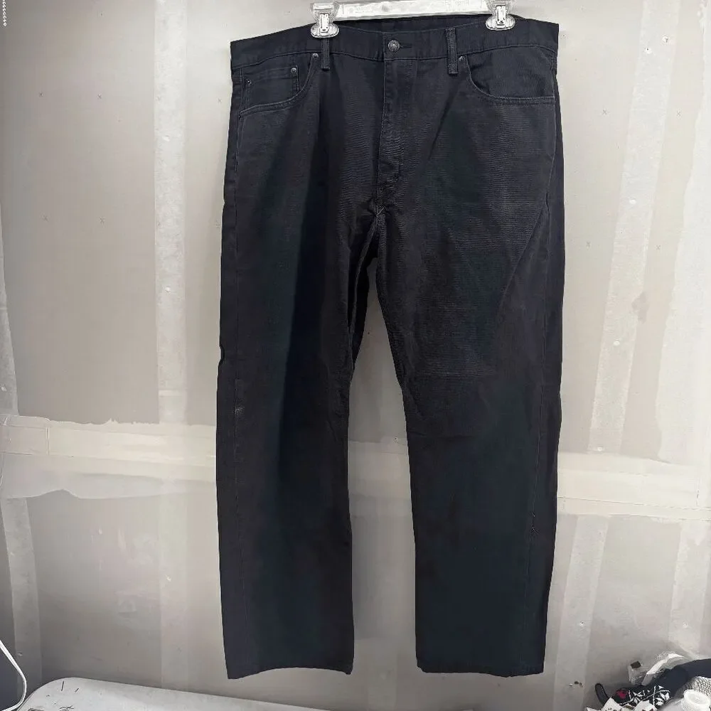 Levi's‎ 505 Men's Jeans Size Actual 41x31 Straight Leg Denim Black Jeans Pants